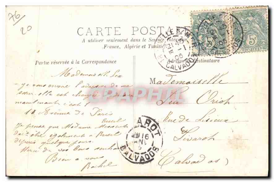 CPA Le Havre le Musee  — Rückseite