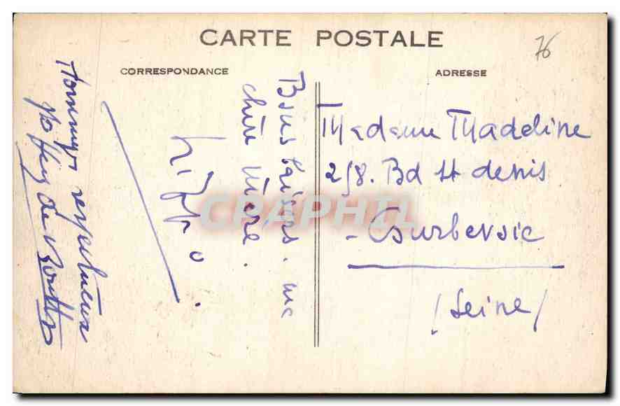 CPA Le Havre Bassin du Commerce et Place Gambetta  — Rückseite