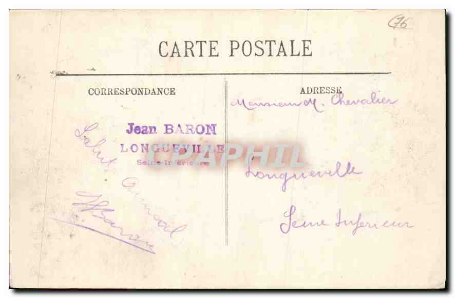 CPA Le Havre le jardin Public et la Rue de Paris  — Rückseite