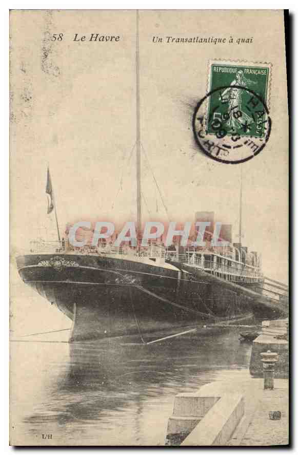 Le Havre — Ein Transatlantischer Frachter am Kai — Le Havre, n°58