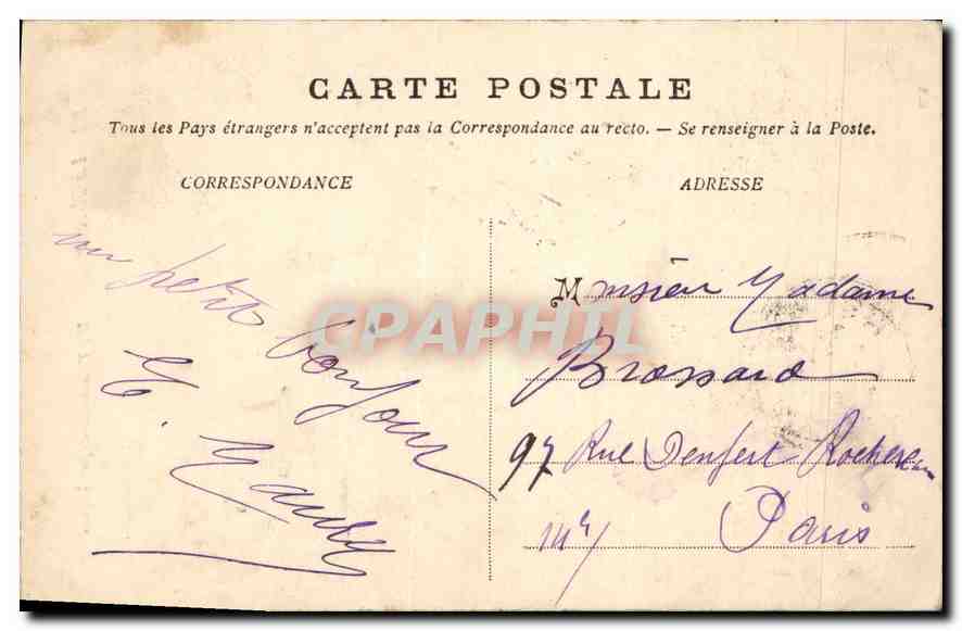 Le Havre — Ein Transatlantischer Frachter am Kai — Le Havre, n°58 — Rückseite