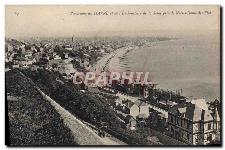 CPA Panorama du Havre er de l'Embouchure de la Seine pris de Notre Dame des Flots 