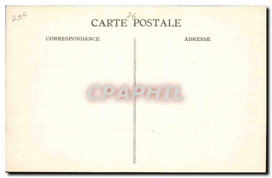 CPA Le Havre dans la Bourrasque  — Rückseite
