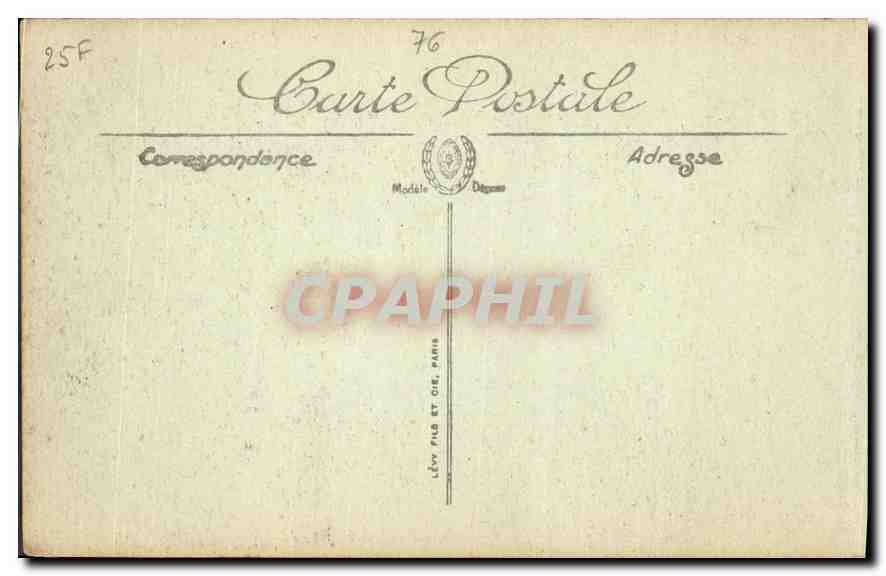 CPA Le Havre le Nouveau Casino Marie Christine Tramway — Rückseite