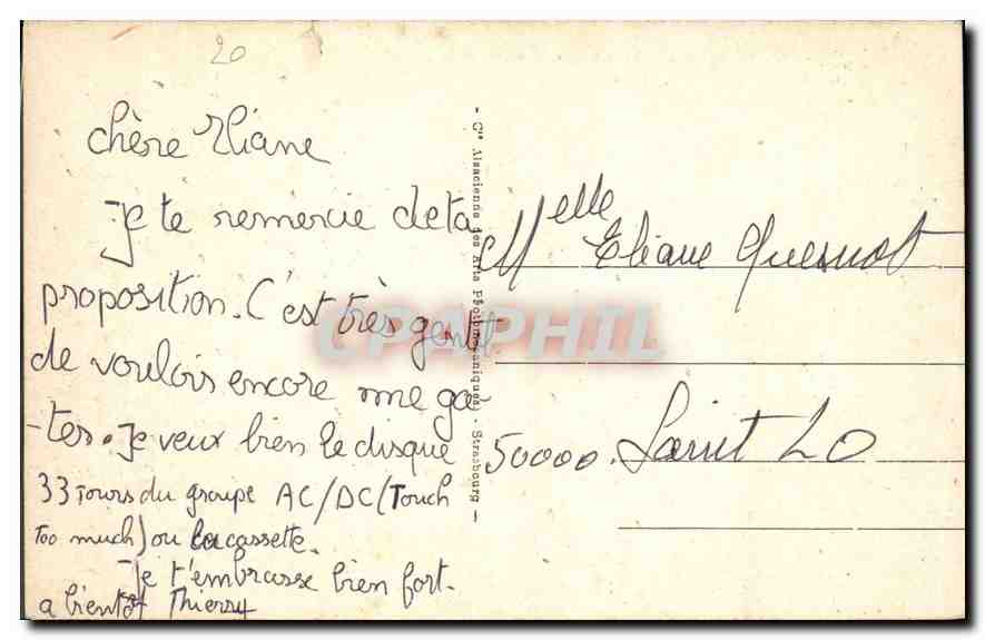 CPA Le Havre le Cap de la Heve et la Falaise  — Rückseite
