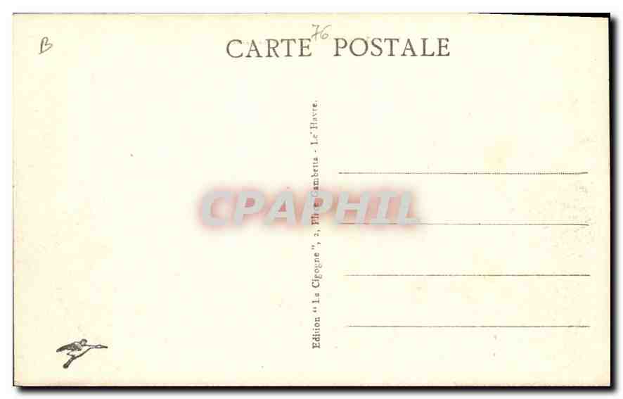 CPA Le Havre le Palais de Justice  — Rückseite