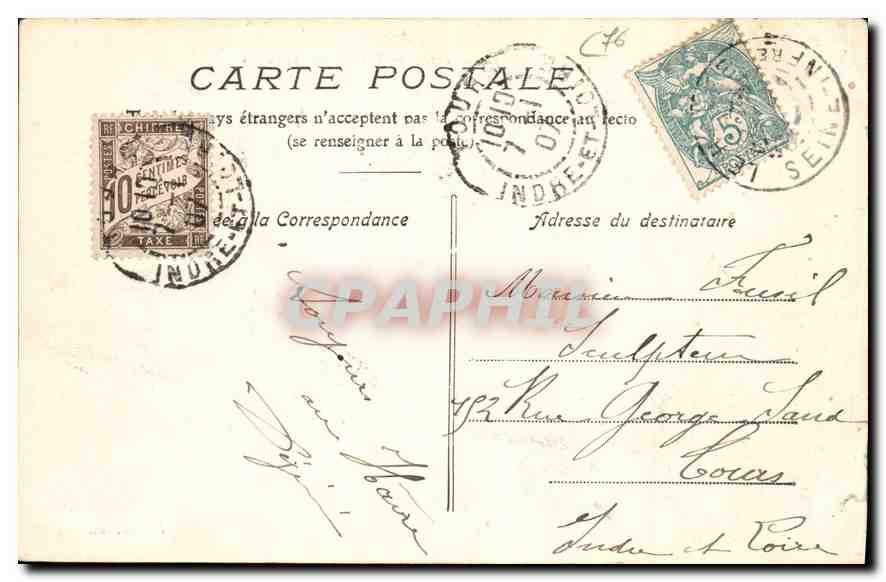 CPA Le Havre les Nouvelles Jettes  — Rückseite
