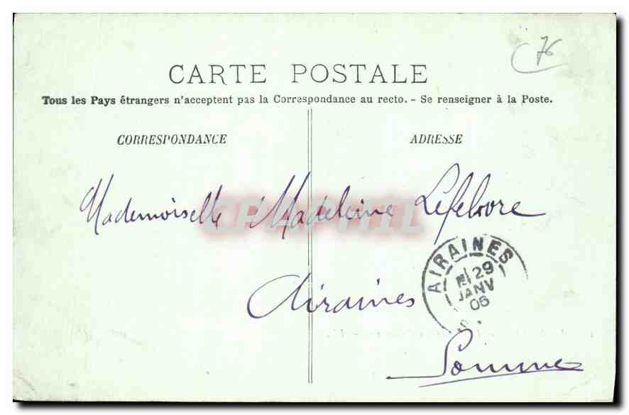 CPA Le Havre le Bassin du Commerce Bateaux — Rückseite