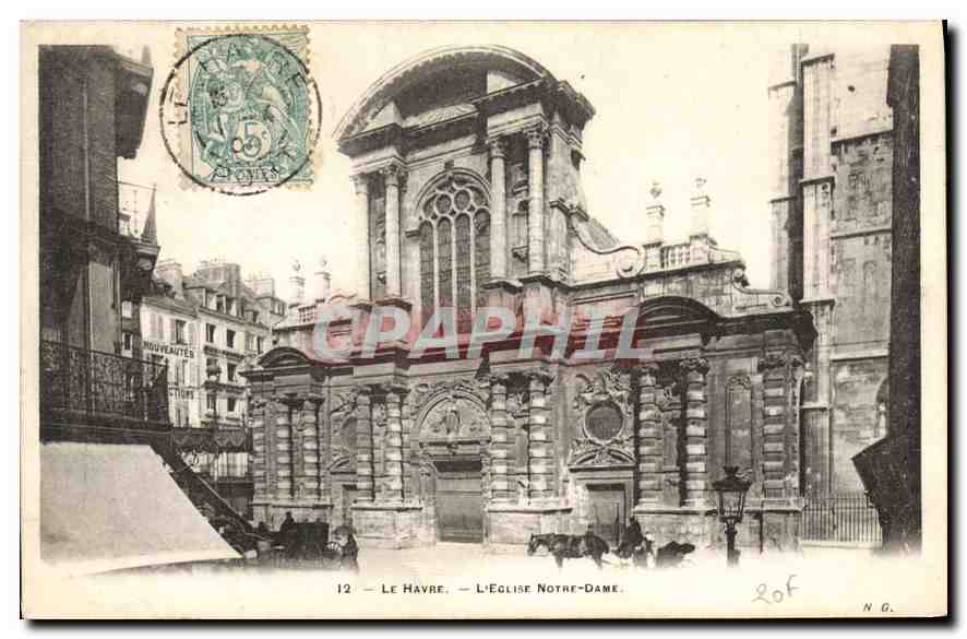 CPA Le Havre l'eglise Notre Dame 