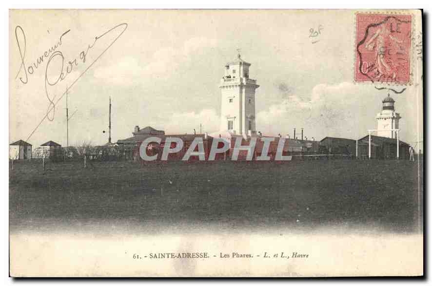 CPA Sainte Adresse les Phares Havre 