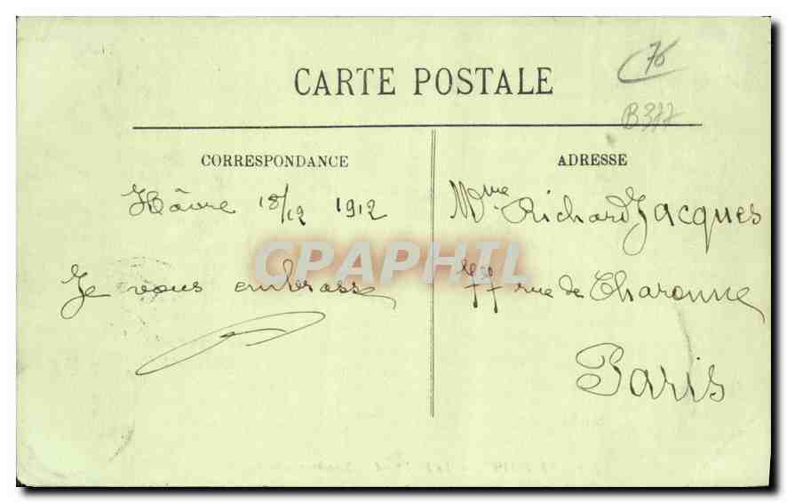 CPA Le Havre le Boulevard de Strasbourg  — Rückseite