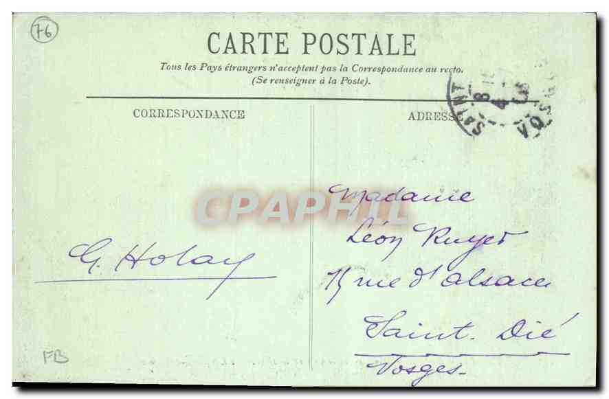 CPA Le Havre Boulevard Maritime et le Cap de la Heve  — Rückseite