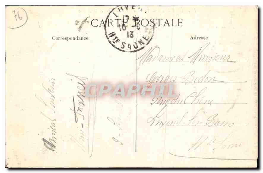 CPA Le Havre le pont du Commerce et la Bourse  — Rückseite