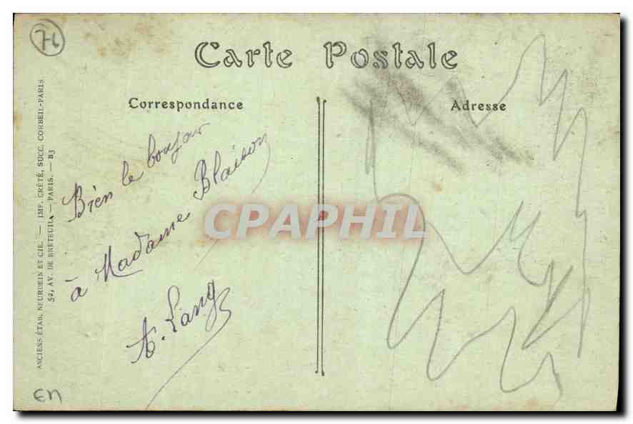 CPA Le Havre Perspective de la rue de Paris  — Rückseite