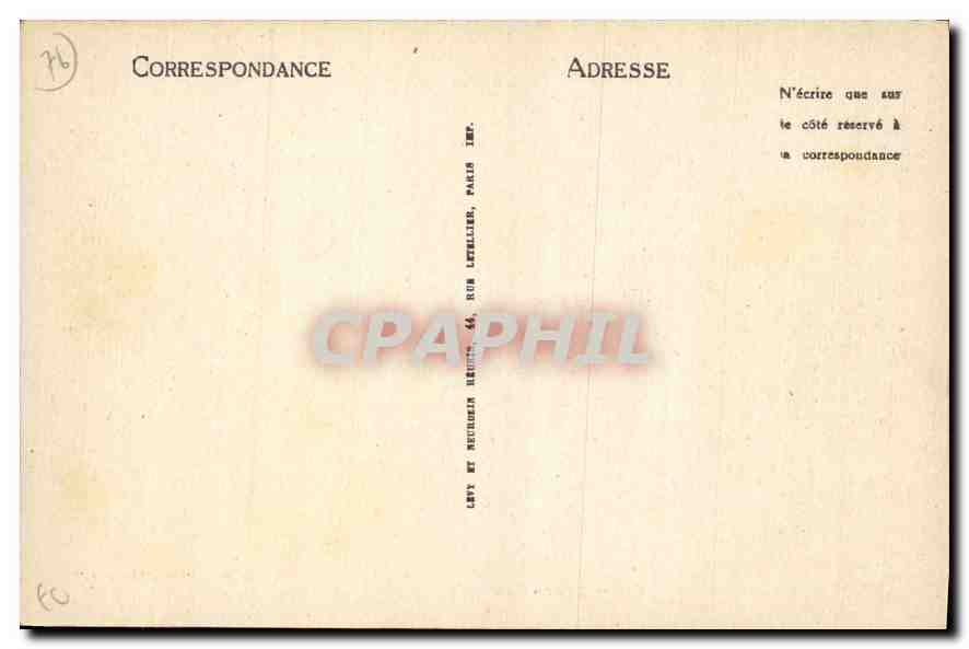 CPA Le Havre place Gambetta et Bassin du Commerce  — Verso