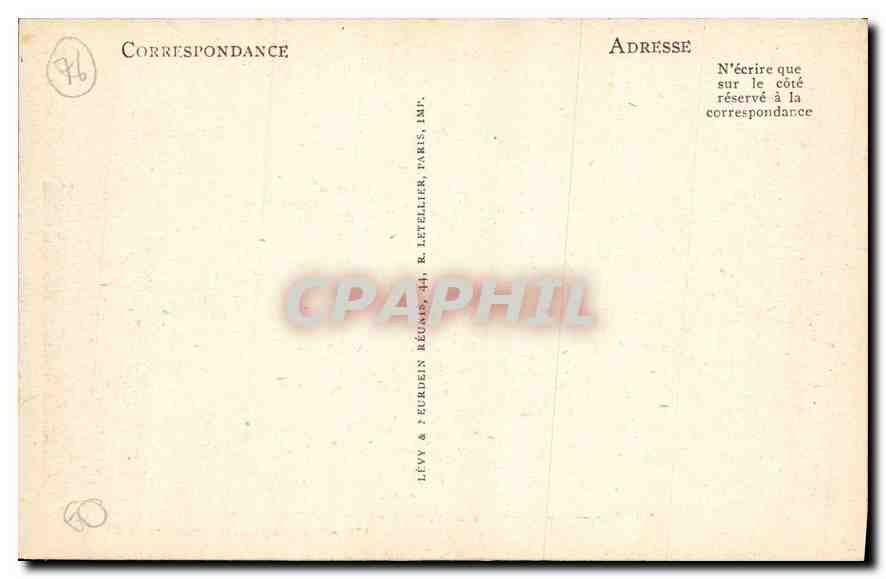 CPA Le Havre le Phare de la Jetee Nord et la Heve  — Rückseite
