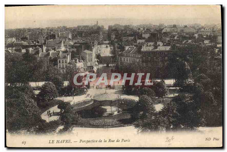 CPA Le Havre Perspective de la Rue de Paris 