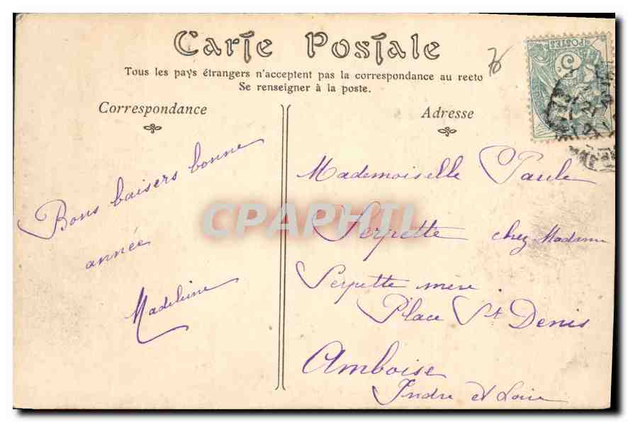 CPA Le Havre Perspective de la Rue de Paris  — Rückseite