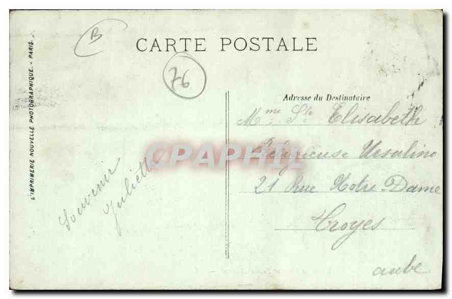 CPA Le Havre le Cap de la Heve et Sainte Adresse  — Rückseite