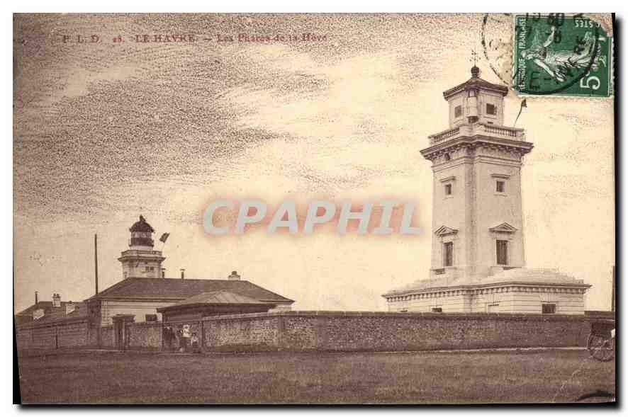 CPA Le Havre les Phares de la Heve 