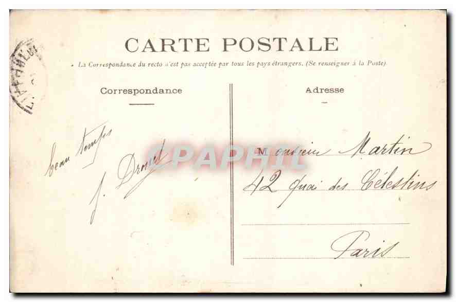 CPA Le Havre Boulevard Felix Faure  — Rückseite