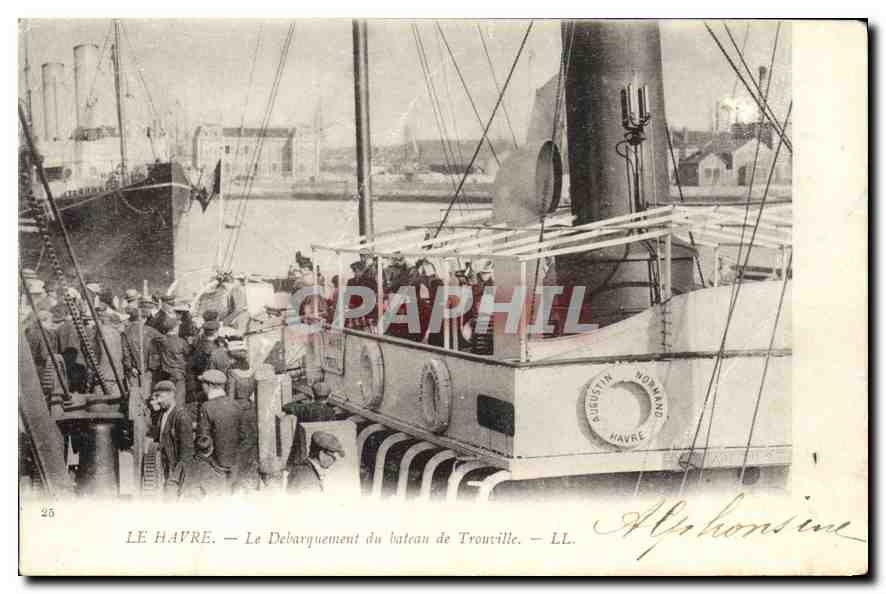 Le Havre — Aussteigen vom Schiff der Trouville — Augustin Normand, LL.