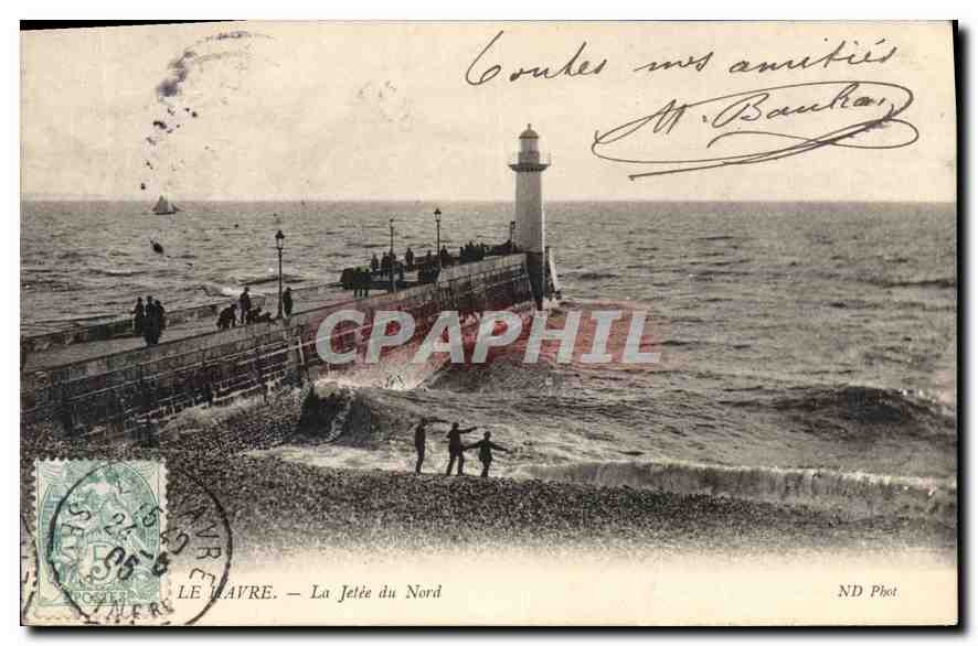 CPA Le Havre la Jetee du Nord 