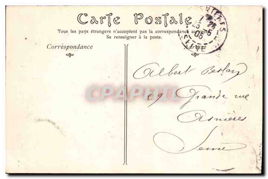 CPA Le Havre la Jetee un jour de Tempete  — Rückseite