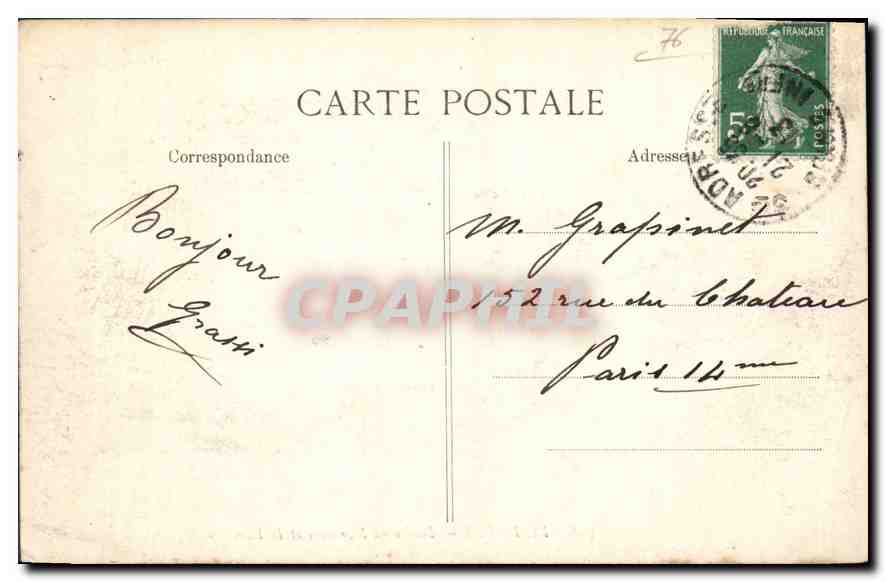 CPA Le Havre Boulevard Maritime et le Heve  — Rückseite