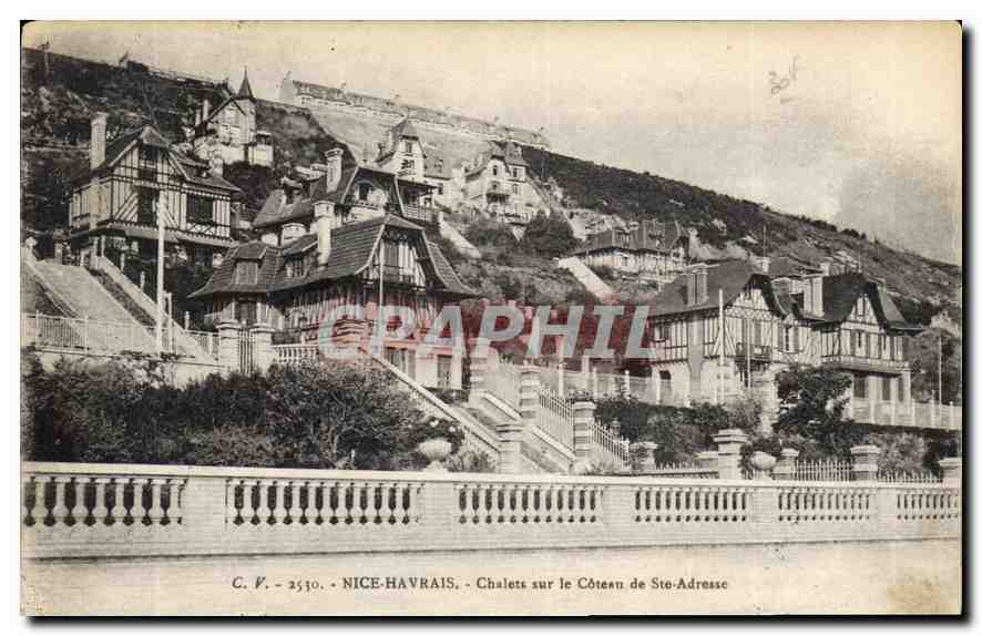 CPA Nice Havrais Chalets sur le Coteau de Ste Adresse 