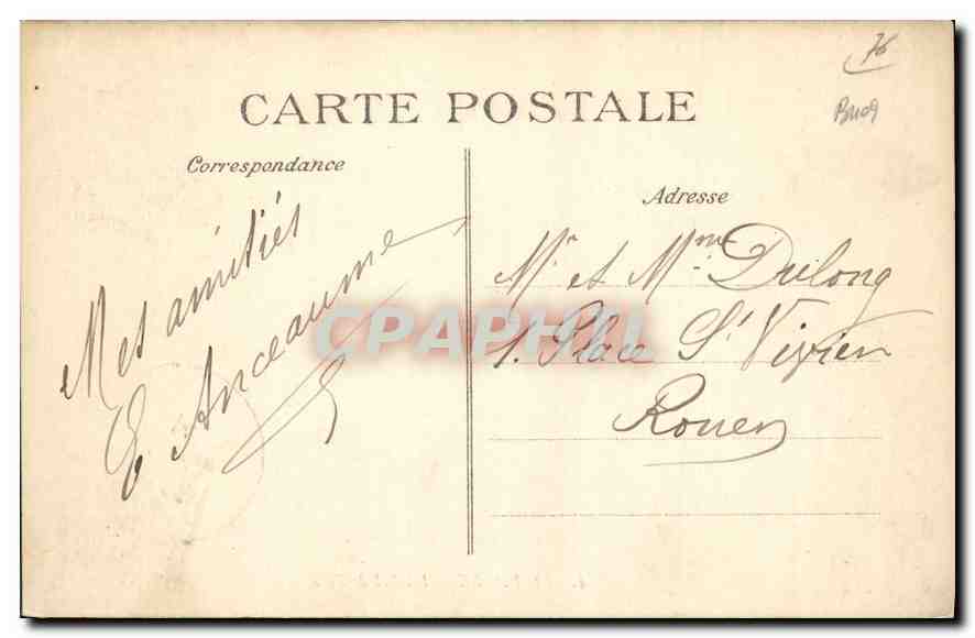 CPA Le Havre l'hotel de Ville  — Rückseite