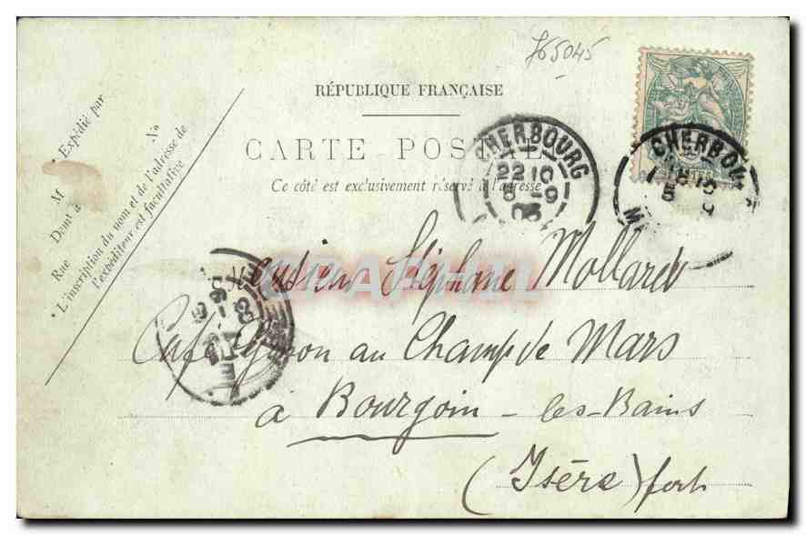 Le Havre — La Rue de Paris — LL. — Éditeur LL, n°7 — Verso