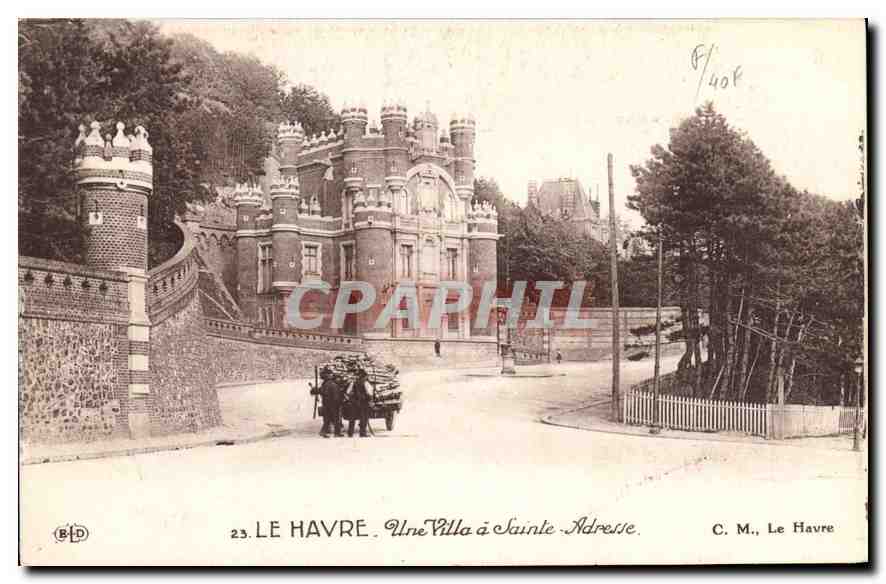 CPA Le Havre une villa a Sainte Adresse 