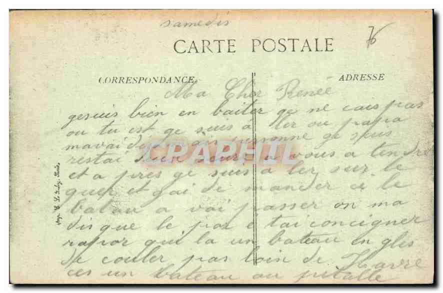 CPA Le Havre Panorama de la rue de Paris  — Rückseite