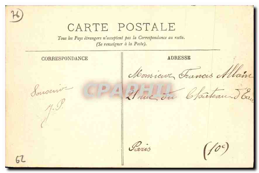 CPA Le Havre le Boulevard Maritime  — Rückseite