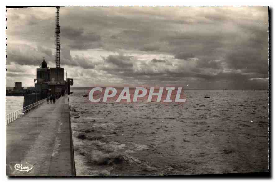 CPA Le Havre S Mar la Jetee 