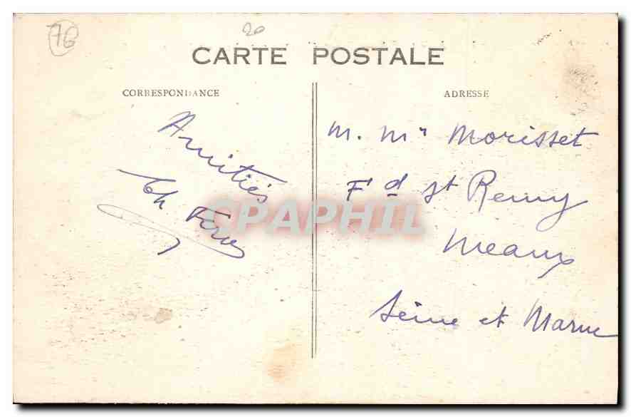 CPA Le Havre Place Gambetta et rue de Paris  — Rückseite
