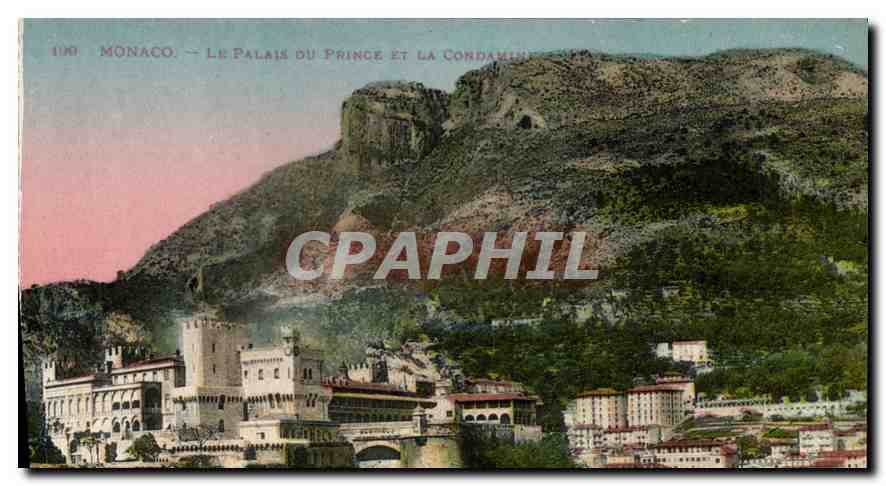 CPA Monaco le palais du Prince et la Condamin 