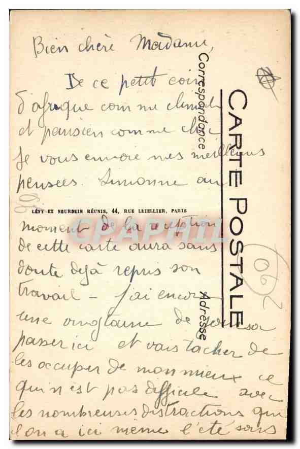 CPA Monte Carllo le casino et le Theatre  — Rückseite