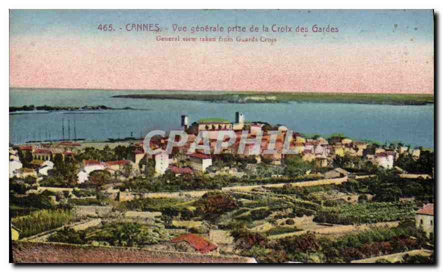 CPA Cannes vue generale prise de la Croix des Gardes 