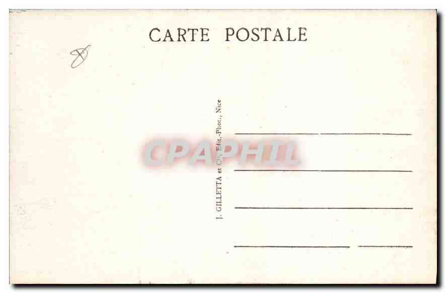 CPA Cannes vue generale prise de la Croix des Gardes  — Verso