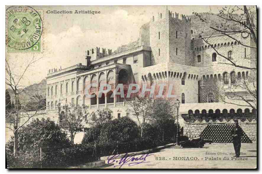 CPA Collection Artistique Monaco palais du Prince 
