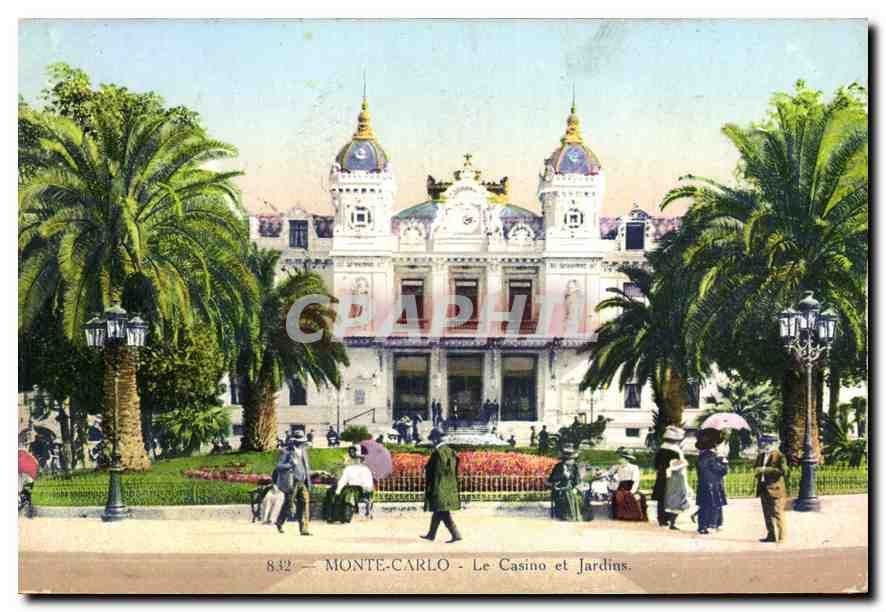 CPA Monte Carlo Le Casino et Jardins 