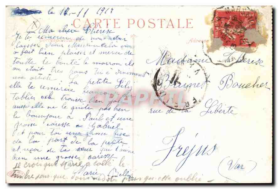 CPA Monte Carlo Le Casino et Jardins  — Rückseite