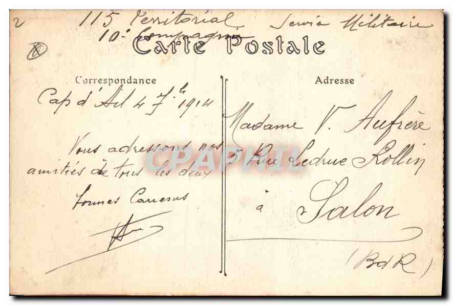 CPA Souvenir de Laghet  — Rückseite