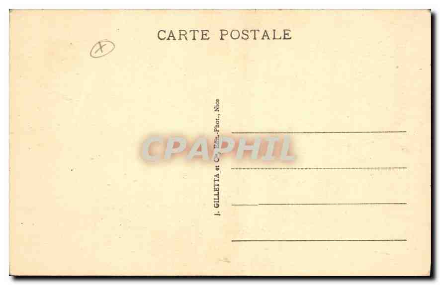 CPA Lacets de Castillon route de Menton a Moulinet pres Sospel  — Verso