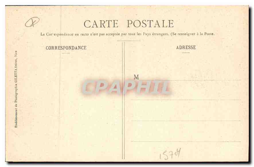 CPA Collection Artistique Nice La Plage et Jetee Promenade  — Rückseite