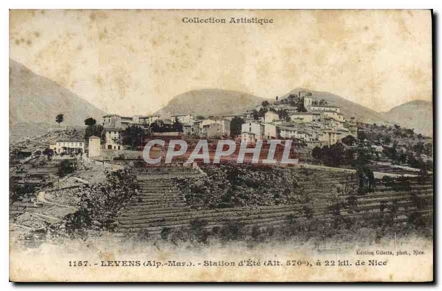Levens (Alpes-Maritimes) — Station d'Été à 570 m d'altitude, à 22 km de Nice — Édition Giletta, phot. Nice