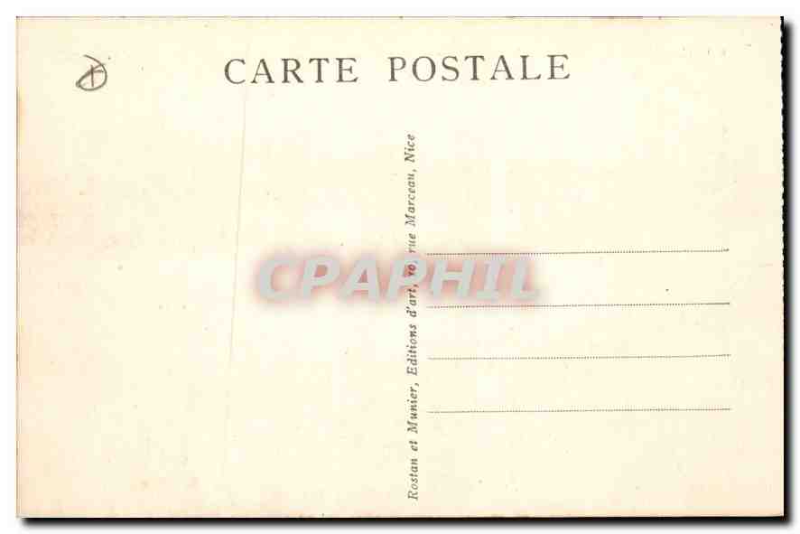 CPA Cap d'Antibes hotel du Cap pavillon Eden Roc et Villa Mauresque  — Rückseite