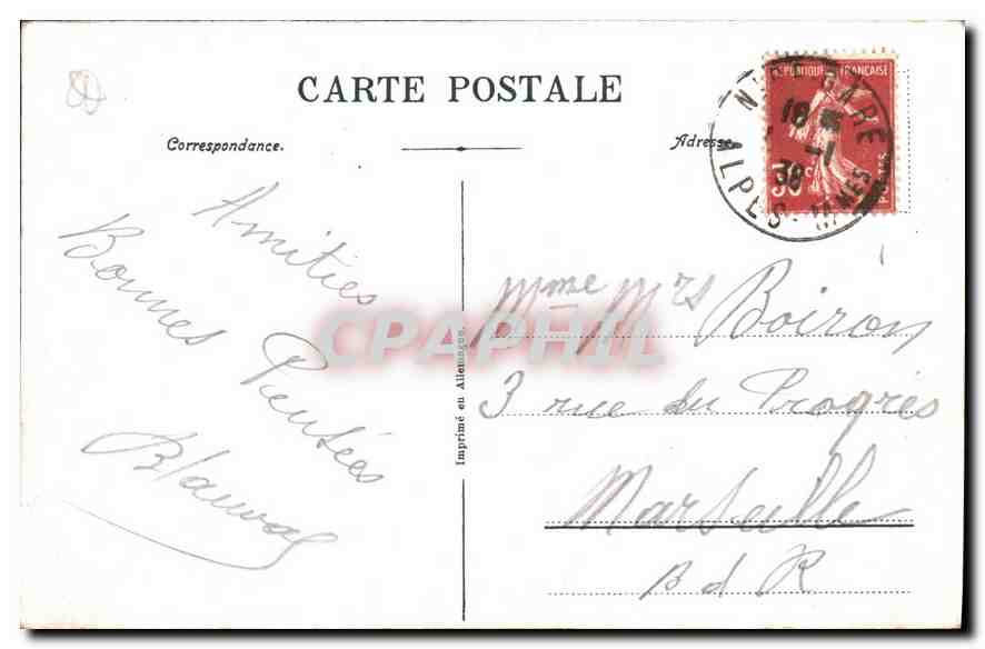 Villefranche-sur-Mer — Allgemeiner Blick — CPAPHIL n°904 — Rückseite